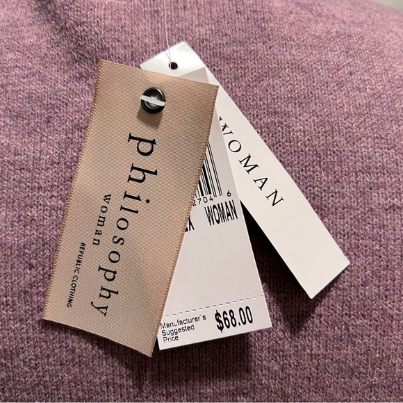 NWT PHILOSOPHY WOMAN Crewneck Star Printed Sweater Sz 2X. - Picture 5 of 8